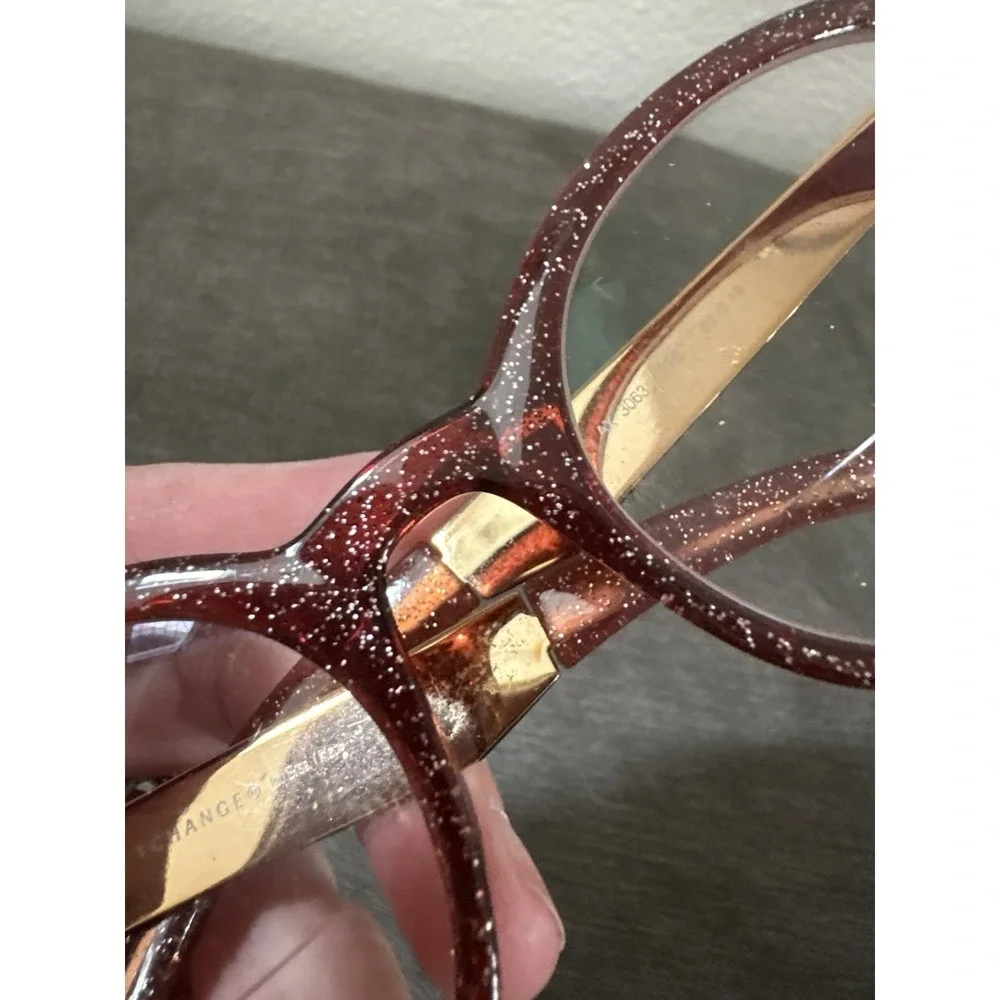 Armani Exchange AX3063 8287 Glitter Pink Oval Womens Eyeglasses‎ 52mm